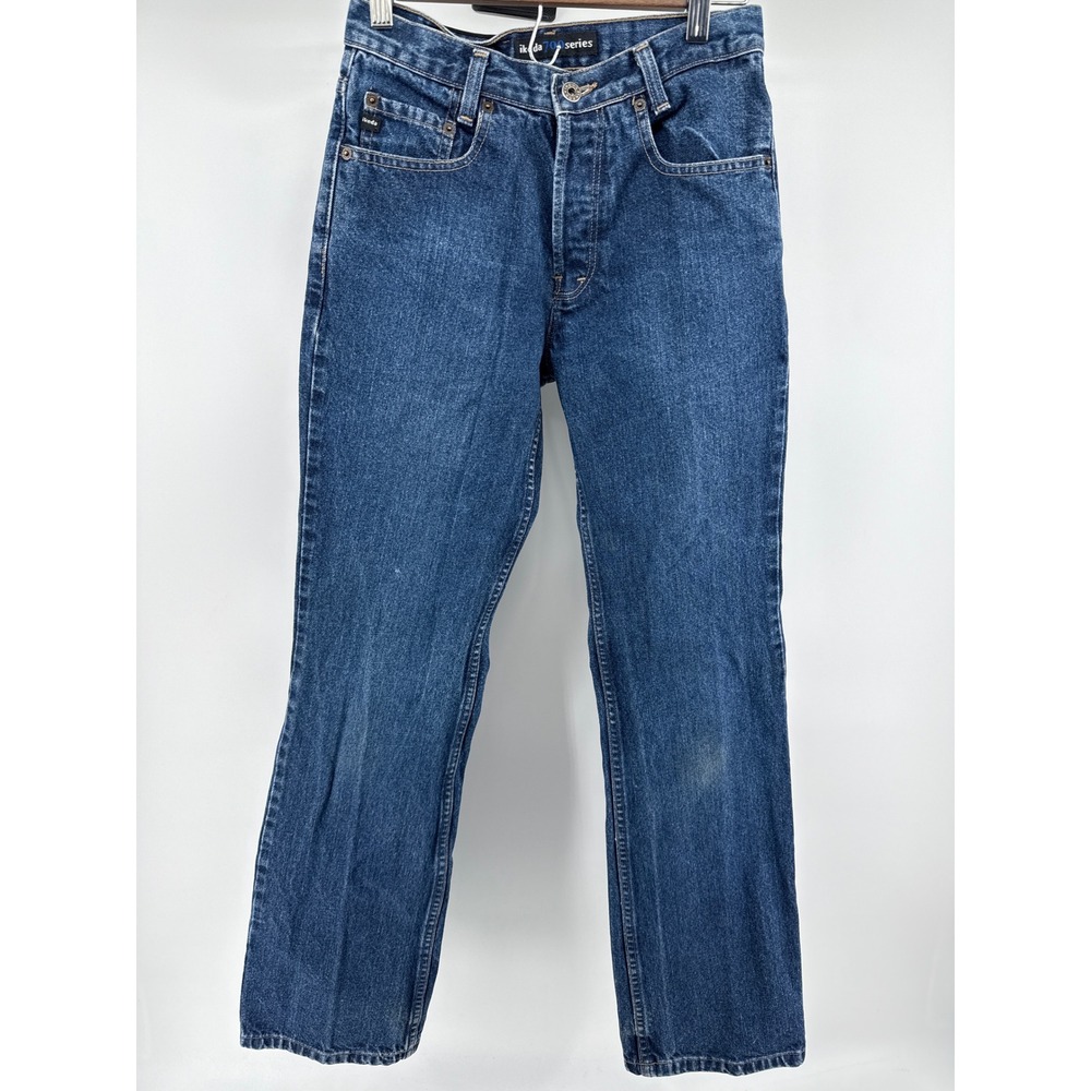 vtg Ikeda 700 Series Denim Jeans Blue Button Fly Size 26 Made in Canada